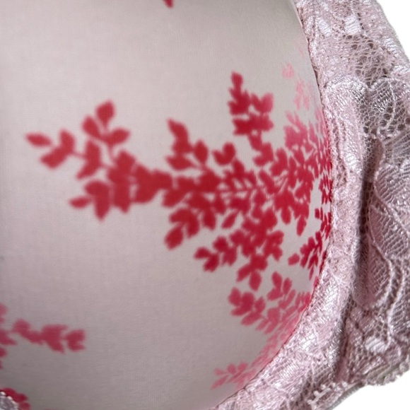 Victoria’s Secret Dream Angels Strapless Muti-Way Pink Pattern Rhinestones 32C - Picture 3 of 7